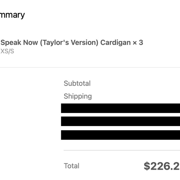 Official Taylor Swift Speak Now Cardigan - XS/S - Picture 4 of 4